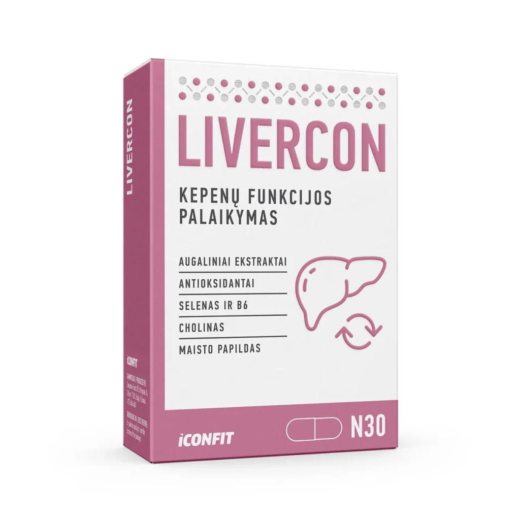 Kas yra kolagenas? viskas, ką reikia žinoti apie kolageną 5 ICONFIT Livercon (30 kapsulių)