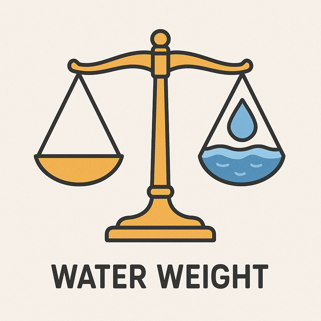 Vandens svorio metimas