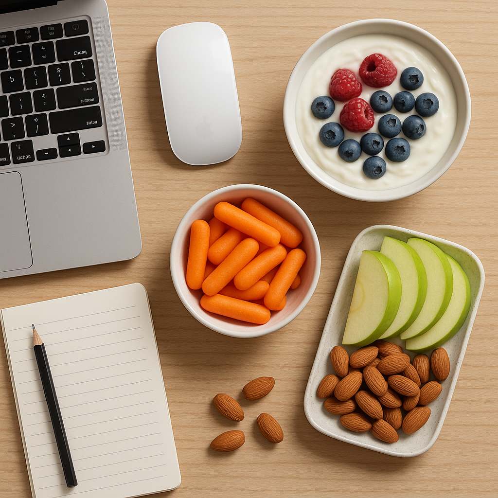 Kaip sveiki užkandžiai padeda išlikti produktyviems?