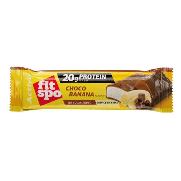 FitSpo Active Banana chocolate protein bar